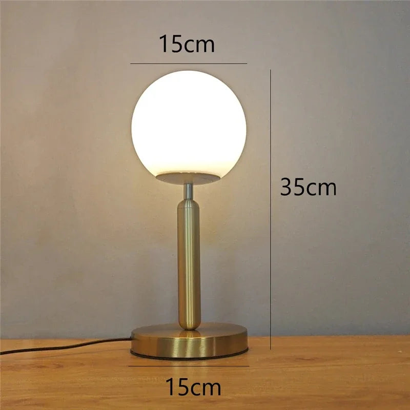 Modern glass desk lamp for interior decoration - vue 6 sur 7