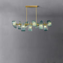 Modern blue glass pendant light for hallway, bar or bedroom