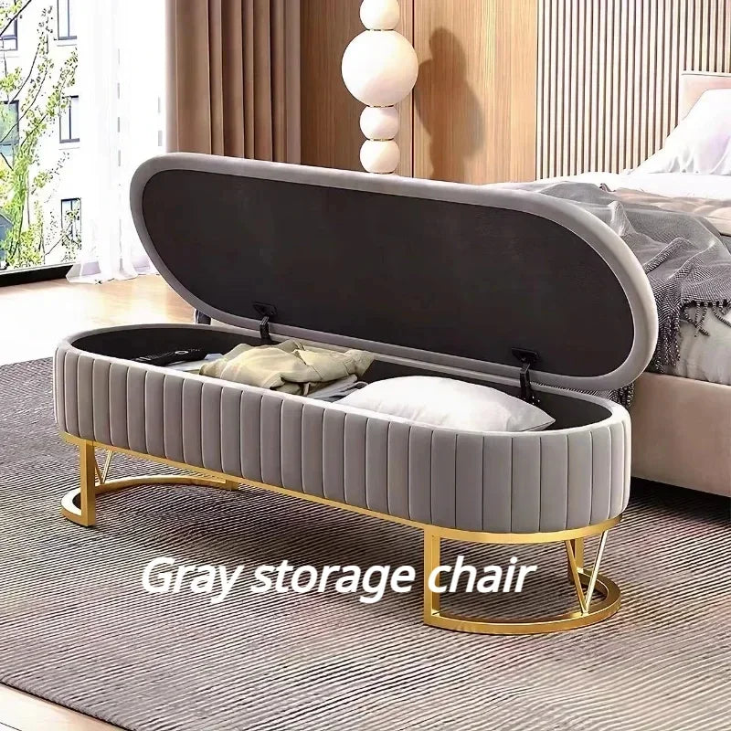 Nordic modern stool, lightweight and practical for storage