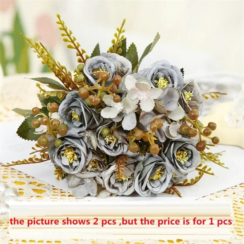 Silk artificial rose bouquet for Valentine's Day - vue 11 sur 12
