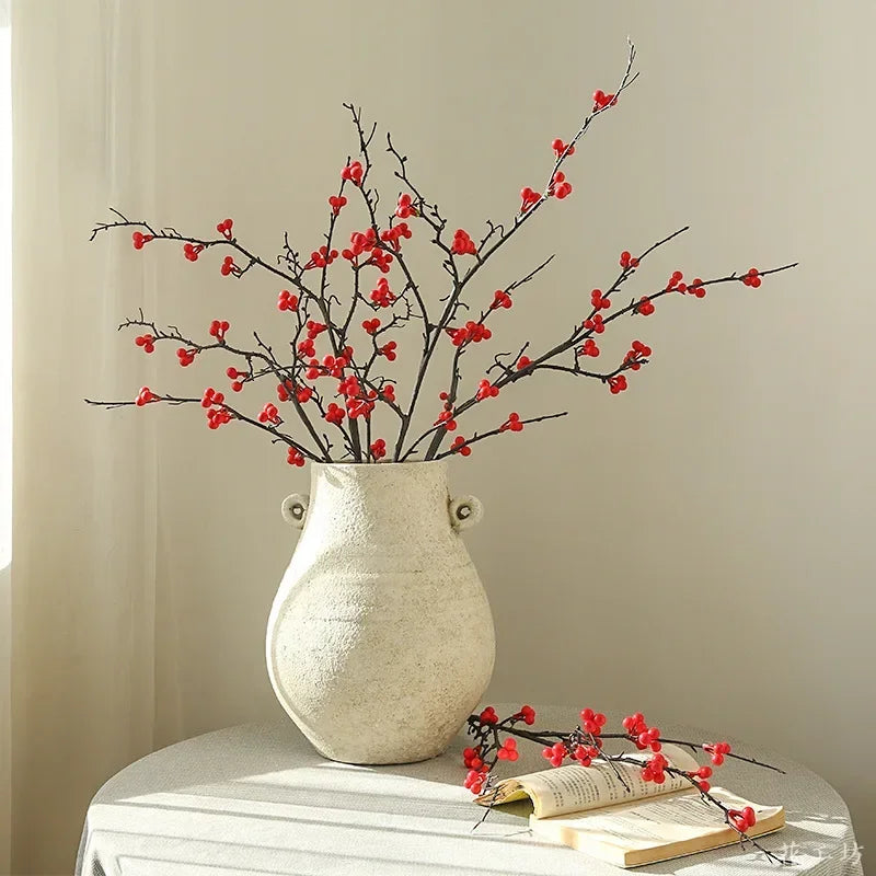Artificial holly plants for floral and table decoration - vue 3 sur 9
