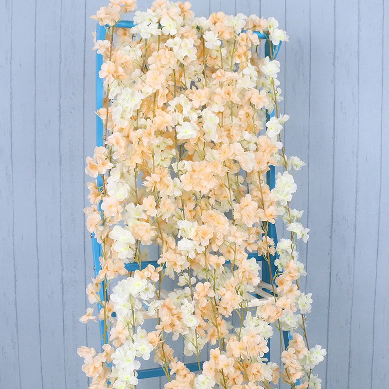 Artificial flower garland for wedding and home decoration