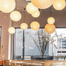 Chinese paper lantern round pendant light