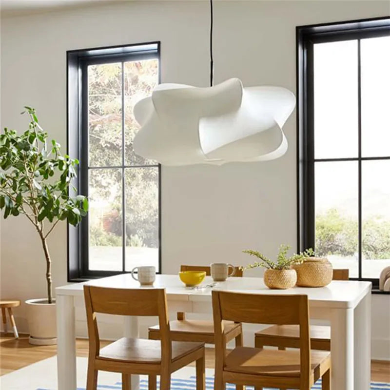 Creative silk pendant light wabi sabi style