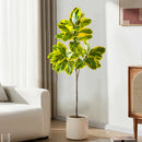 Artificial banyan branch with magnolia leaves for decoration