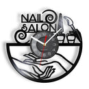 vinyl wall clock for nail and beauty salon