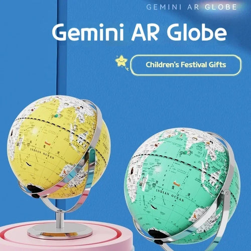 educational light globe world map decoration geography - vue 4 sur 19