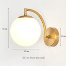 Luxury glass art deco wall light for indoor use