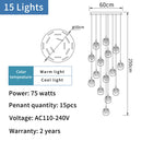 Modern crystal pendant light for decorative indoor lighting