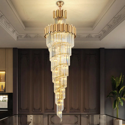 Modern crystal chandelier for elegant and bright interior decor - vue 3 sur 6