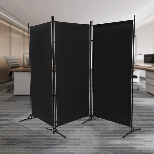 3/4 Panel Folding Room Divider Freestanding Tall Privacy Screens Partition Office/Room Partition Divider, 2.6×1.8m / 2×1.7m - vue 4 sur 8