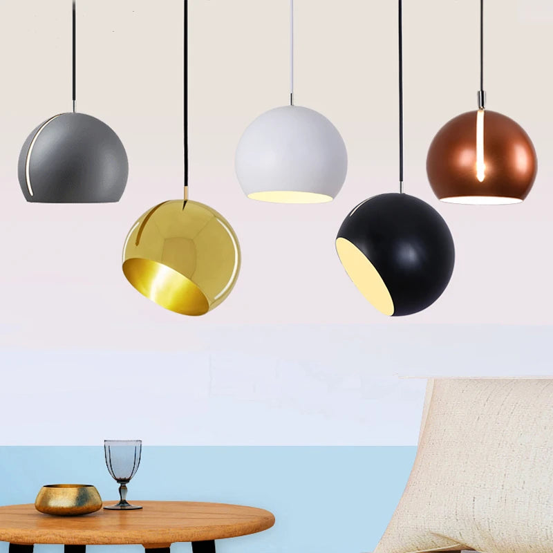 Modern Nordic iron pendant light for interiors