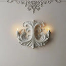 Retro embossed plaster wall light for original lighting