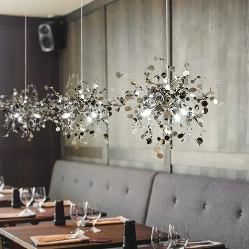 Decorative nordic design stainless steel pendant light - vue 3 sur 11