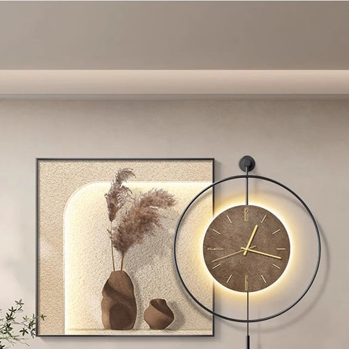 large size wall clock classic design modern metal - vue 7 sur 11