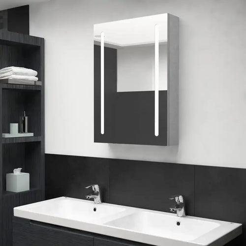 modern storage unit with integrated lighting for bedroom