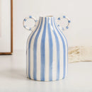 ceramic vase striped smiling face cute atmosphere decorative