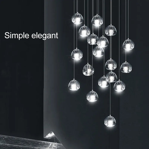 Modern Nordic crystal pendant light for elegant decoration - vue 3 sur 17