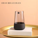 striped glass vase for elegant floral arrangement