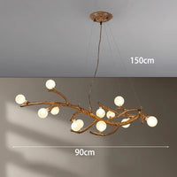 Modern design LED branch chandelier