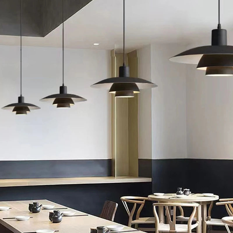 Creative metal LED pendant light for table lighting - vue 3 sur 8