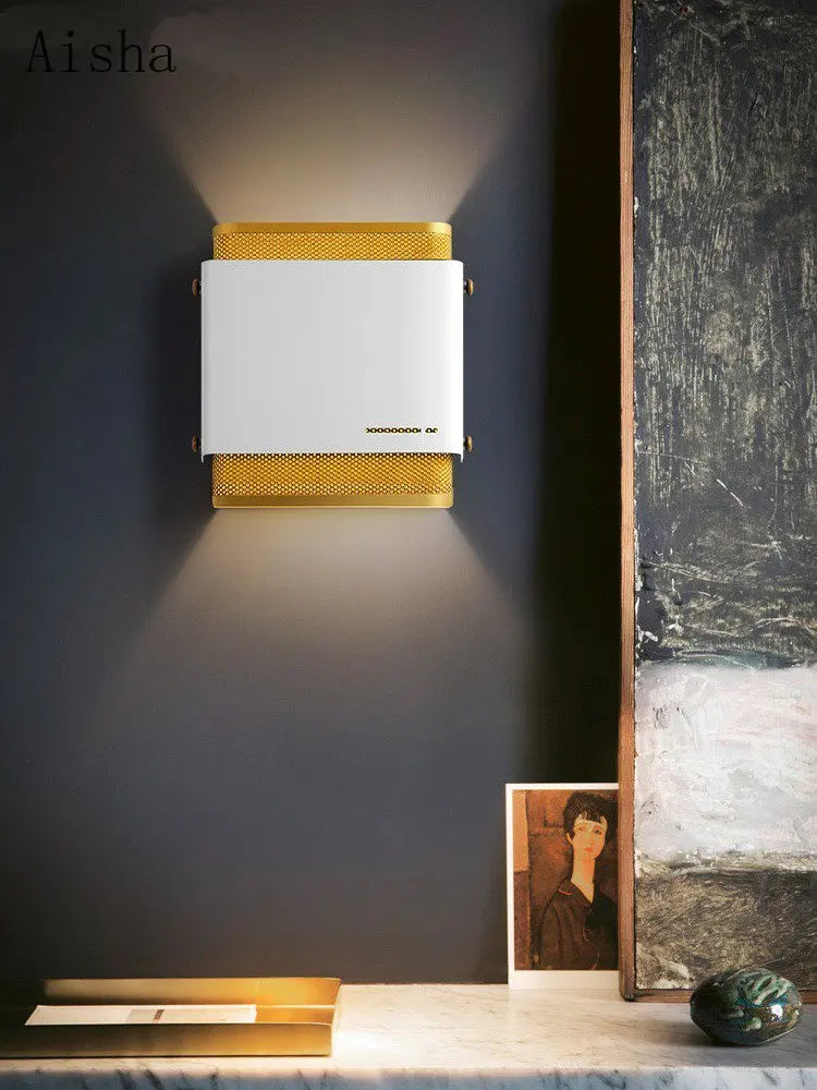 American style iron LED wall light for modern interiors