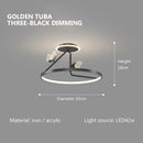 Modern LED ceiling light for decorative indoor lighting