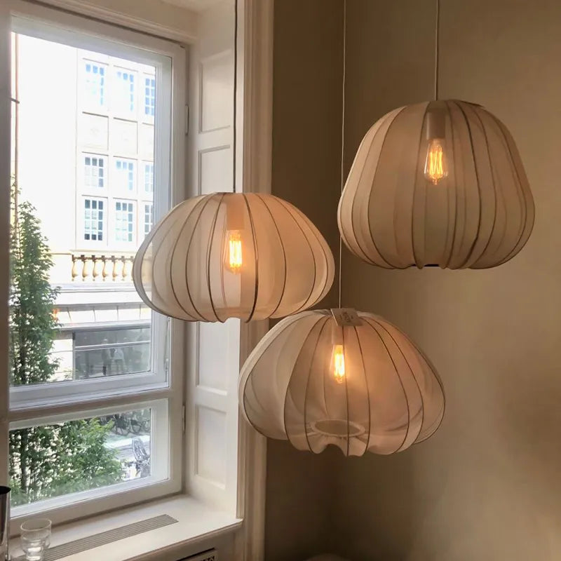 Nordic creative fabric balloon pendant light for living room, bedroom, staircase, hallway or restaurant