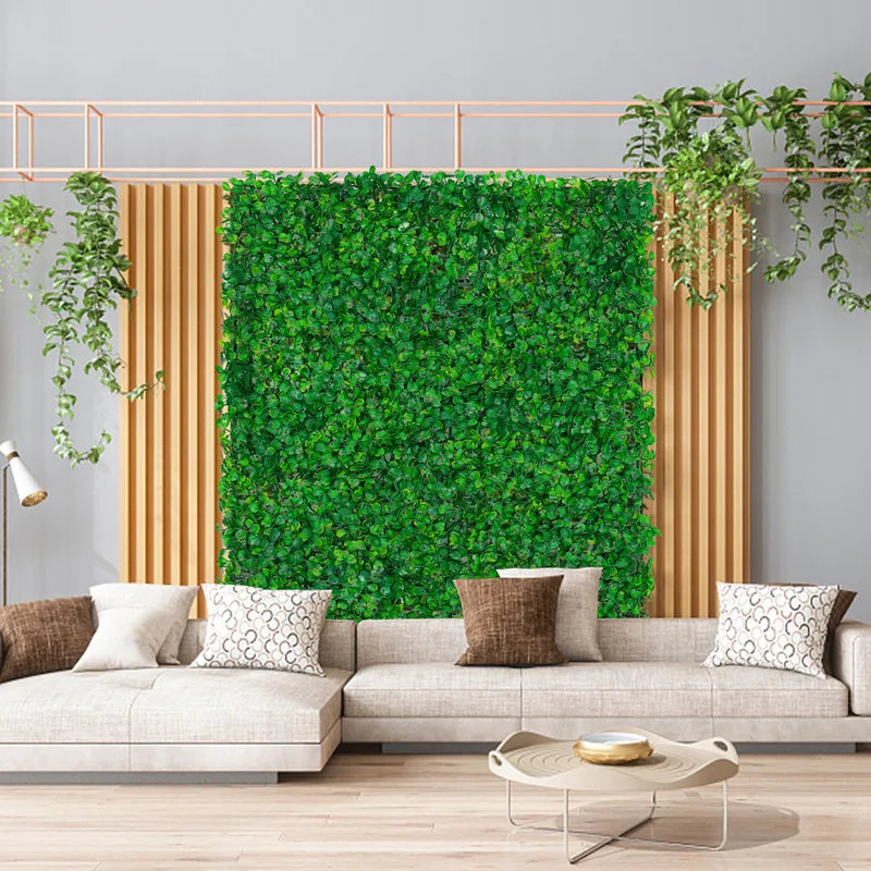 Set of 12 artificial hedges for garden and event decoration
