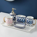 stylish and practical ceramic bathroom accessory set