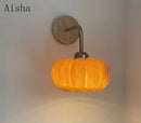 Japanese pumpkin style resin wall light with creative LED design