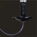 Retro industrial iron candle-style chandelier for interior decor