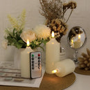 set of 3 flameless led candles with remote timer