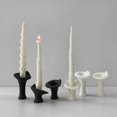 DIY decorative aromatherapy candlestick silicone mold