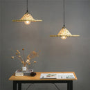 Handmade art chandelier in natural bamboo Chinese style LED