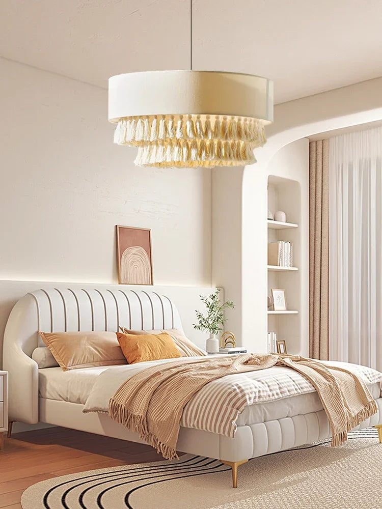 Bohemian wabi sabi Nordic style handmade chandelier - vue 6 sur 9
