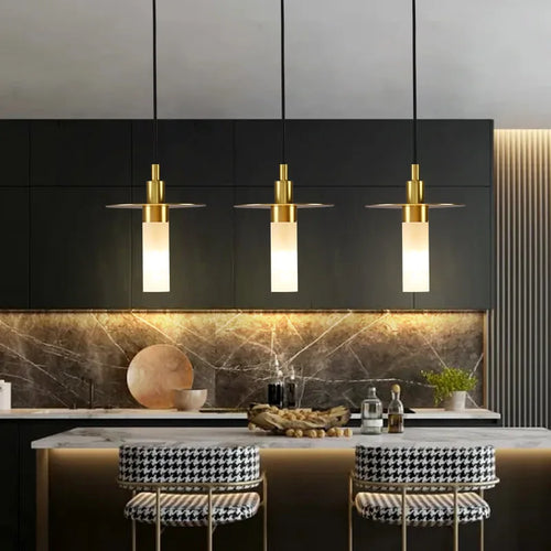 Modern decorative chrome iron pendant light for interiors - vue 4 sur 9