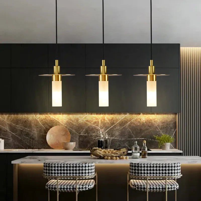 Modern decorative chrome iron pendant light for interiors - vue 3 sur 9
