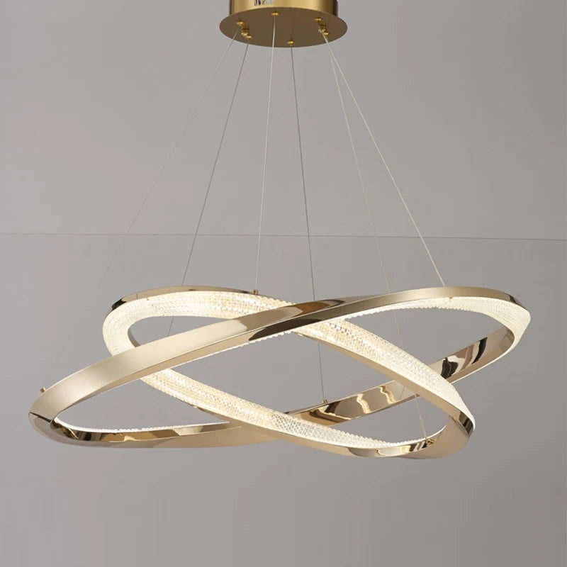 Modern circular LED chandelier for interior decoration