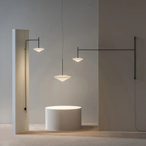 Modern design wall lamp with adjustable arm for reading and study - vue 2 sur 12