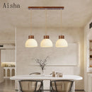 Japanese three-head pendant light for restaurant and bar