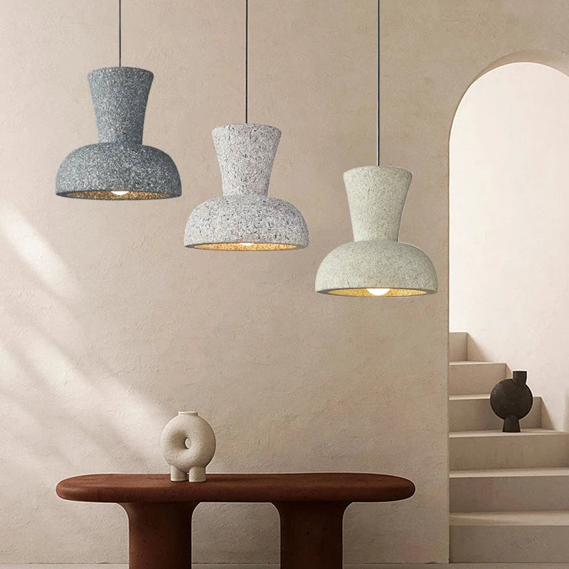 Nordic wabi sabi LED chandelier for bar and home decor