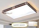 Modern rectangular LED ceiling chandelier for indoor lighting
