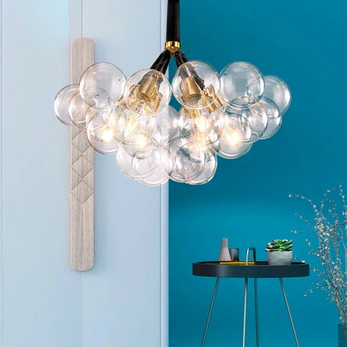 Modern glass chandelier for interior decoration - vue 2 sur 18