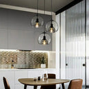 Modern glass chandelier for indoor pendant lighting