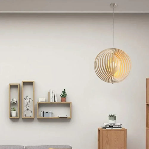 Nordic style rotating lunar chandelier for interior decoration - vue 4 sur 12