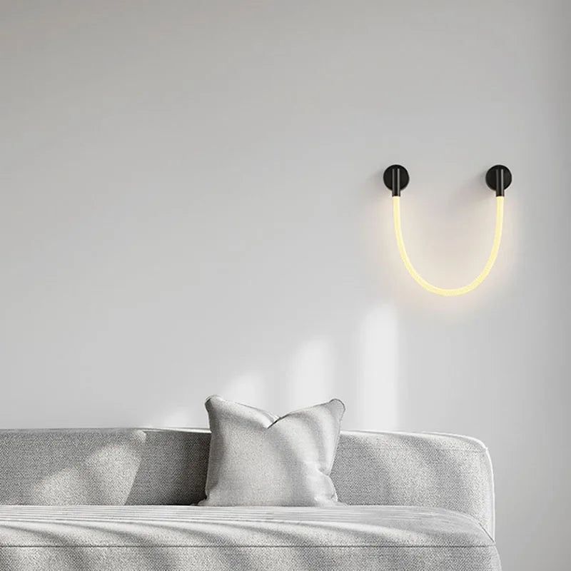 applique murale led en silicone et acier inoxydable pour intérieur - vue 4 sur 10