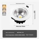 Modern and elegant recessed LED spotlight for indoor lighting