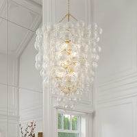 Modern glass bubble pendant chandelier for elegant interiors