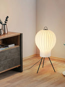 Japanese silk floor lamp wabi sabi for creative interior decoration
